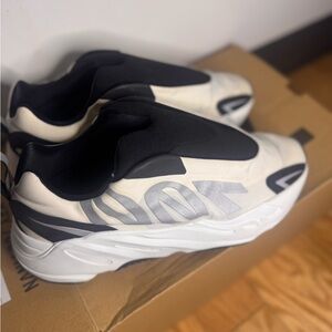Adidas Black and White Sneakers with Chunky Design